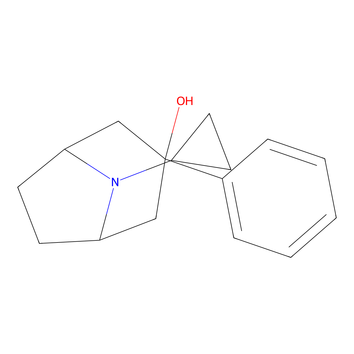 8-Cyclopropyl-3-phenyl-8-azabicyclo[3.2.1]octan-3-ol molecular structure, CAS 1209115-38-7
