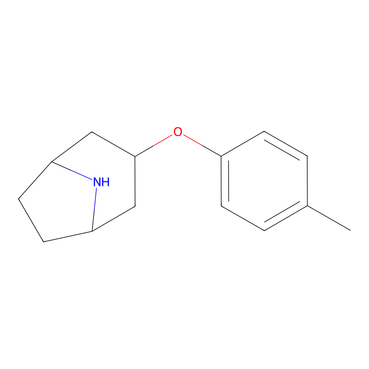 3-(4-Methylphenoxy)-8-azabicyclo[3.2.1]octane molecular structure, CAS 1209121-49-2