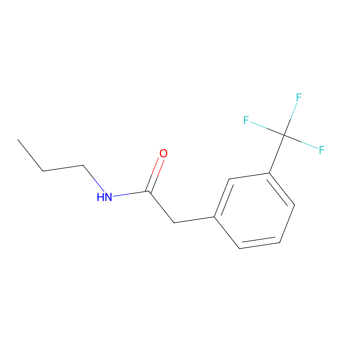 N-Propyl-3-(trifluoromethyl)benzeneacetamide molecular structure, CAS 1209132-26-2