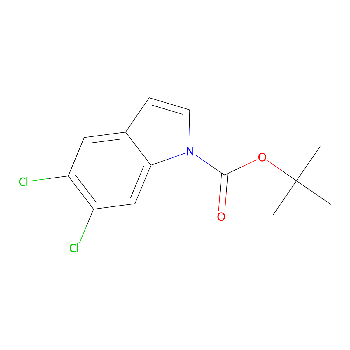 1-Boc-5,6-Dichloro-1H-indole molecular structure, CAS 1209183-93-6