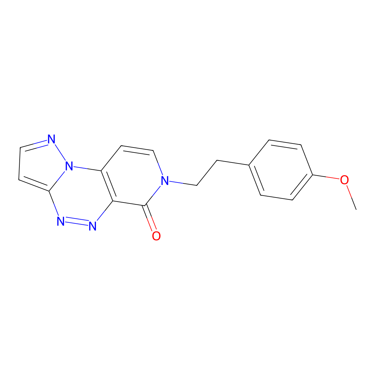 7-(4-methoxyphenethyl)pyrazolo[5,1-c]pyrido[4,3-e][1,2,4]triazin-6(7H)-one molecular structure, CAS 1209223-19-7