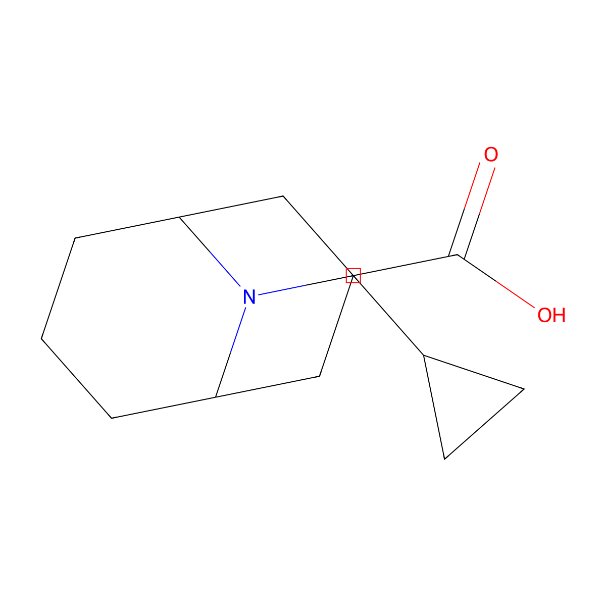 9-(Cyclopropylmethyl)-9-azabicyclo[3.3.1]nonane-3-carboxylic acid molecular structure, CAS 1209229-90-2