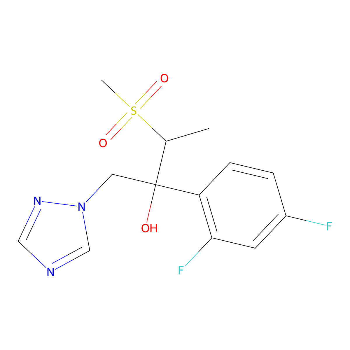 Genaconazole molecular structure, CAS 120924-80-3