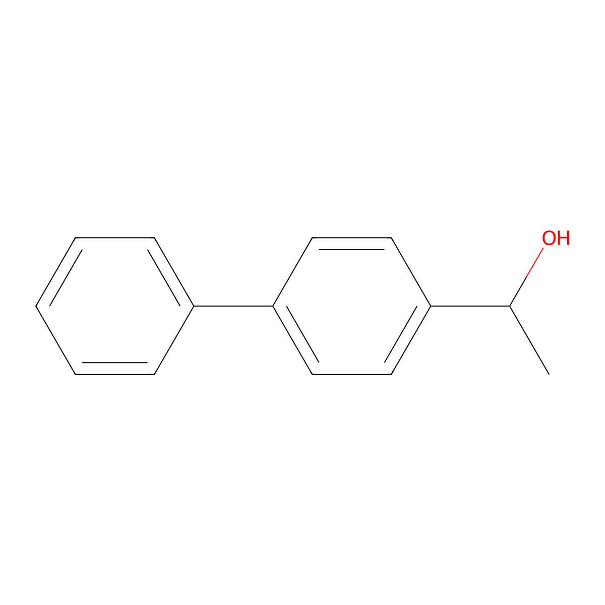 (1R)-1-(4-phenylphenyl)ethan-1-ol molecular structure, CAS 120924-81-4
