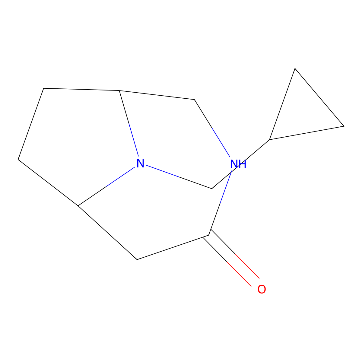 9-(Cyclopropylmethyl)-3,9-diazabicyclo[4.2.1]nonan-4-one molecular structure, CAS 1209241-57-5