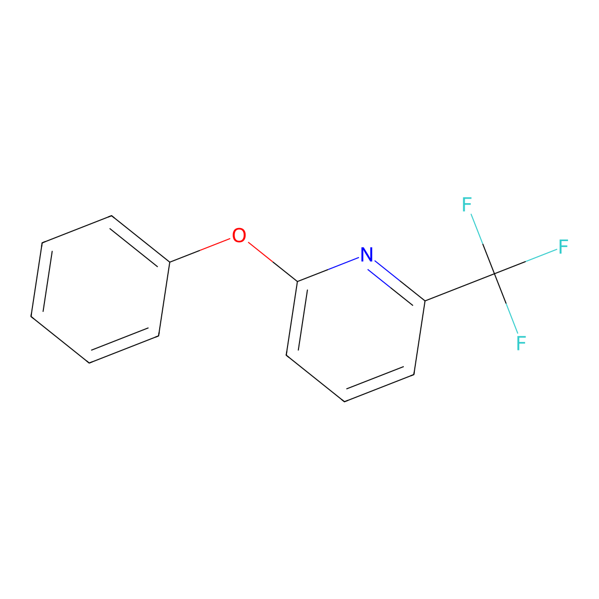 2-Phenoxy-6-(trifluoromethyl)pyridine molecular structure, CAS 1209243-38-8