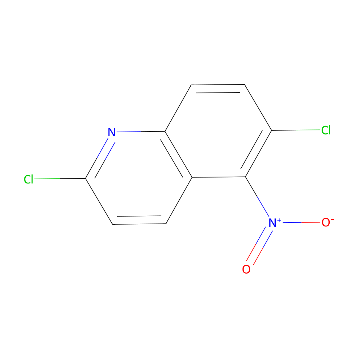 2,6-Dichloro-5-nitroquinoline molecular structure, CAS 1209246-34-3