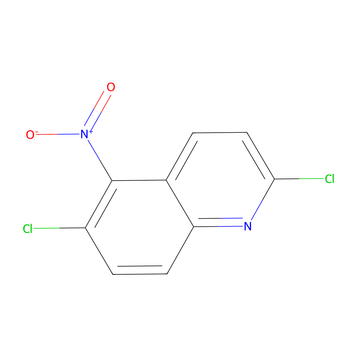 2,6-Dichloro-5-nitroquinoline molecular structure, CAS 1209246-34-3