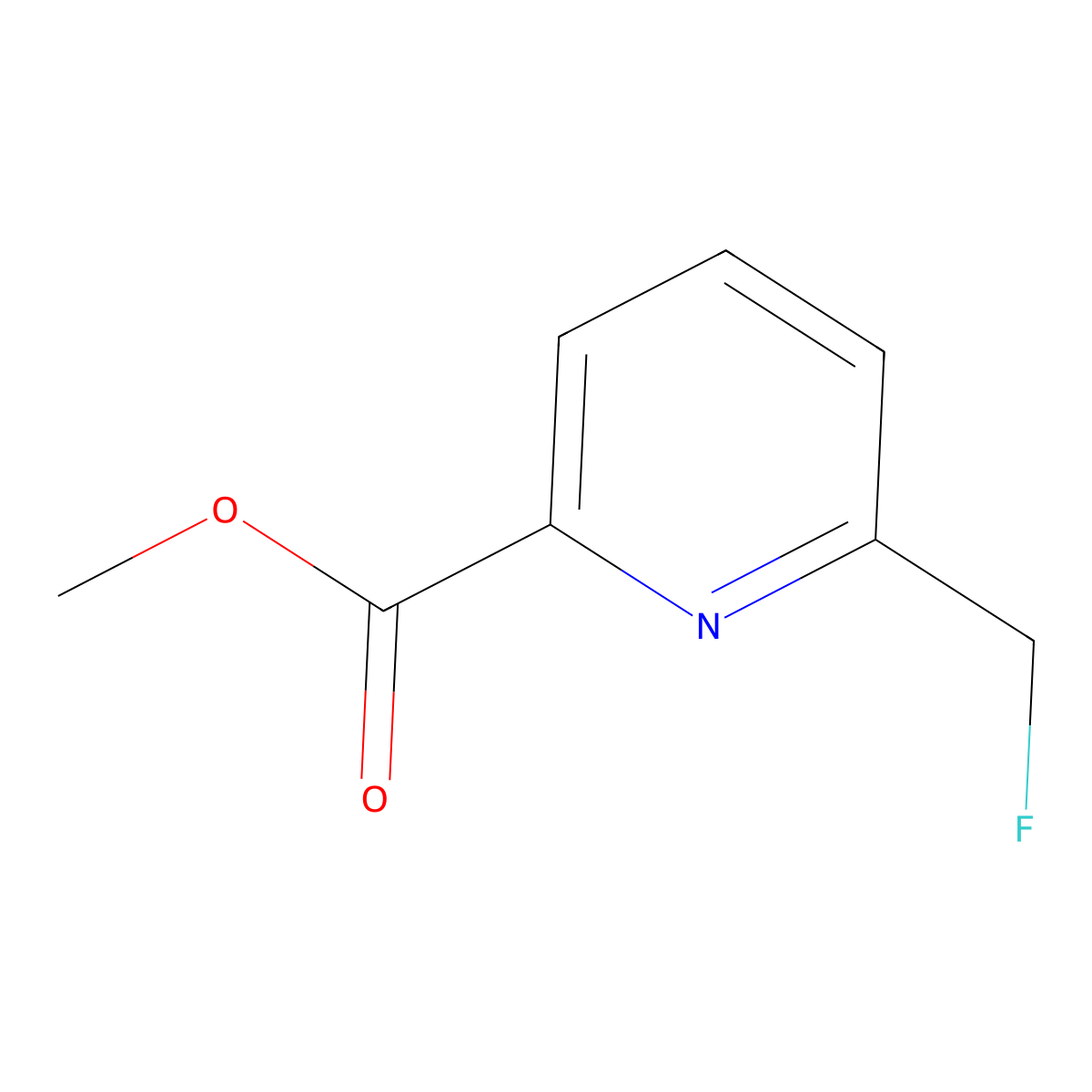 Methyl 6-(fluoromethyl)picolinate molecular structure, CAS 1209248-98-5