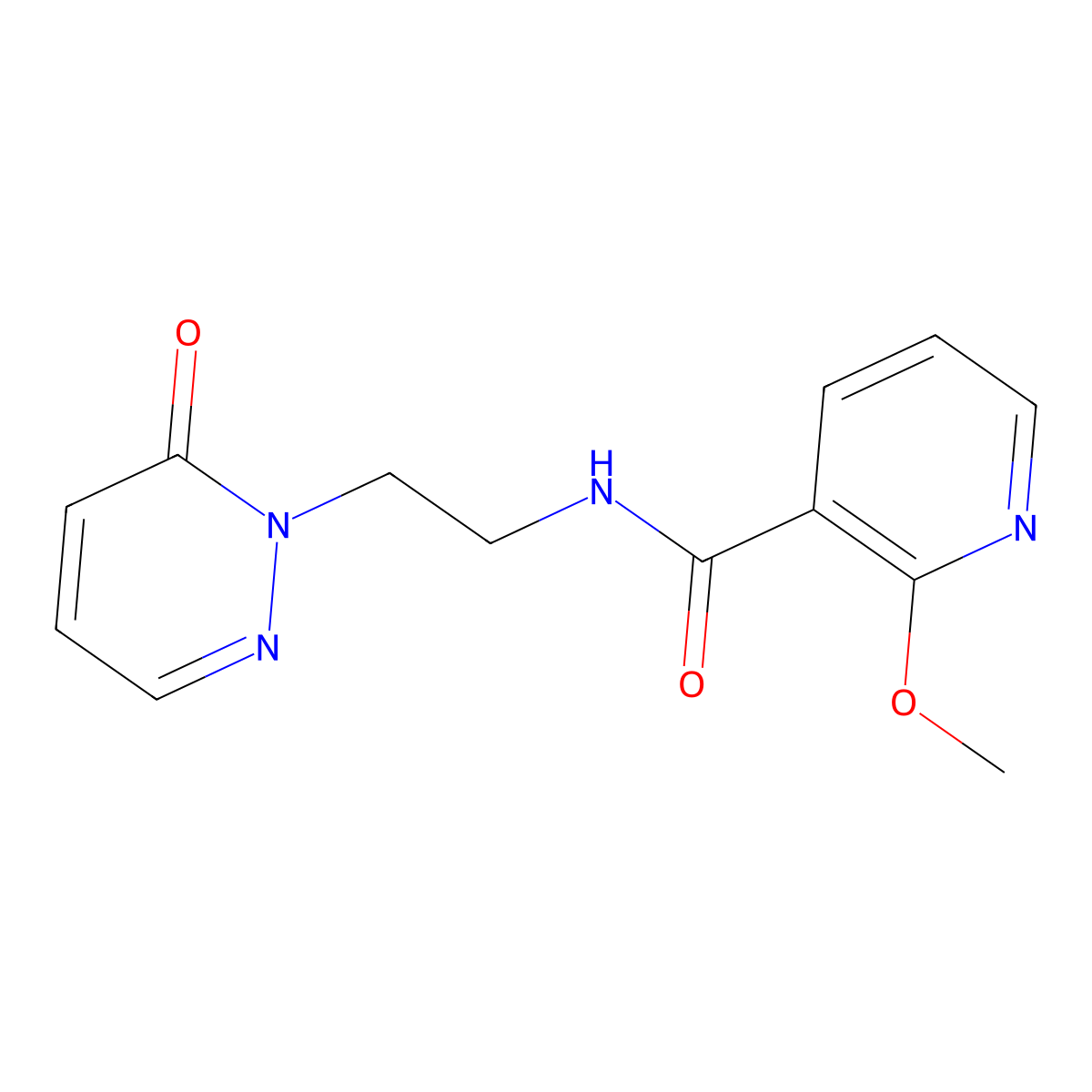 2-methoxy-N-(2-(6-oxopyridazin-1(6H)-yl)ethyl)nicotinamide molecular structure, CAS 1209249-77-3