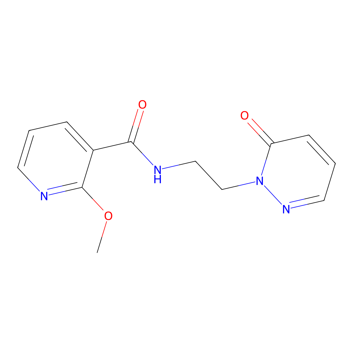 2-methoxy-N-(2-(6-oxopyridazin-1(6H)-yl)ethyl)nicotinamide molecular structure, CAS 1209249-77-3
