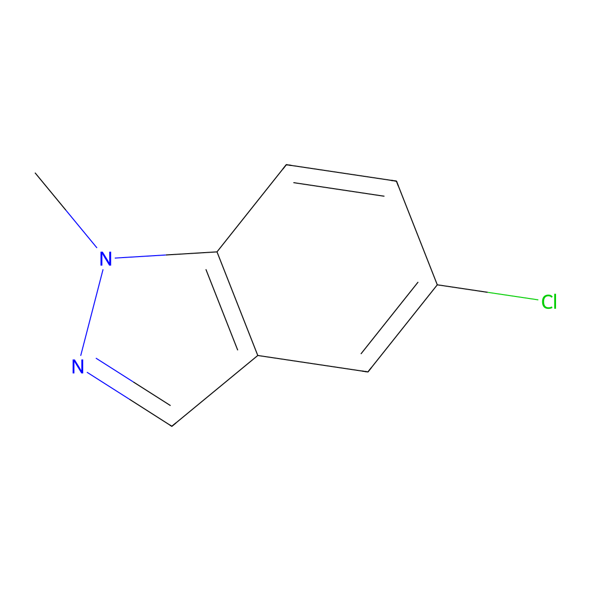 5-Chloro-1-methyl-1H-indazole molecular structure, CAS 1209268-02-9