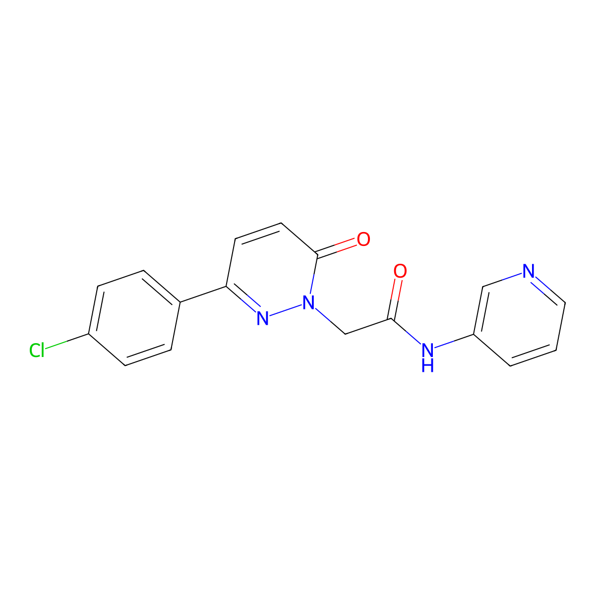 2-(3-(4-chlorophenyl)-6-oxopyridazin-1(6H)-yl)-N-(pyridin-3-yl)acetamide molecular structure, CAS 1209313-01-8