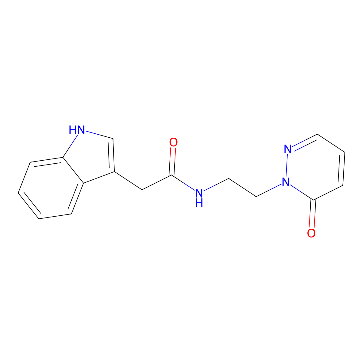 2-(1H-indol-3-yl)-N-(2-(6-oxopyridazin-1(6H)-yl)ethyl)acetamide molecular structure, CAS 1209323-62-5
