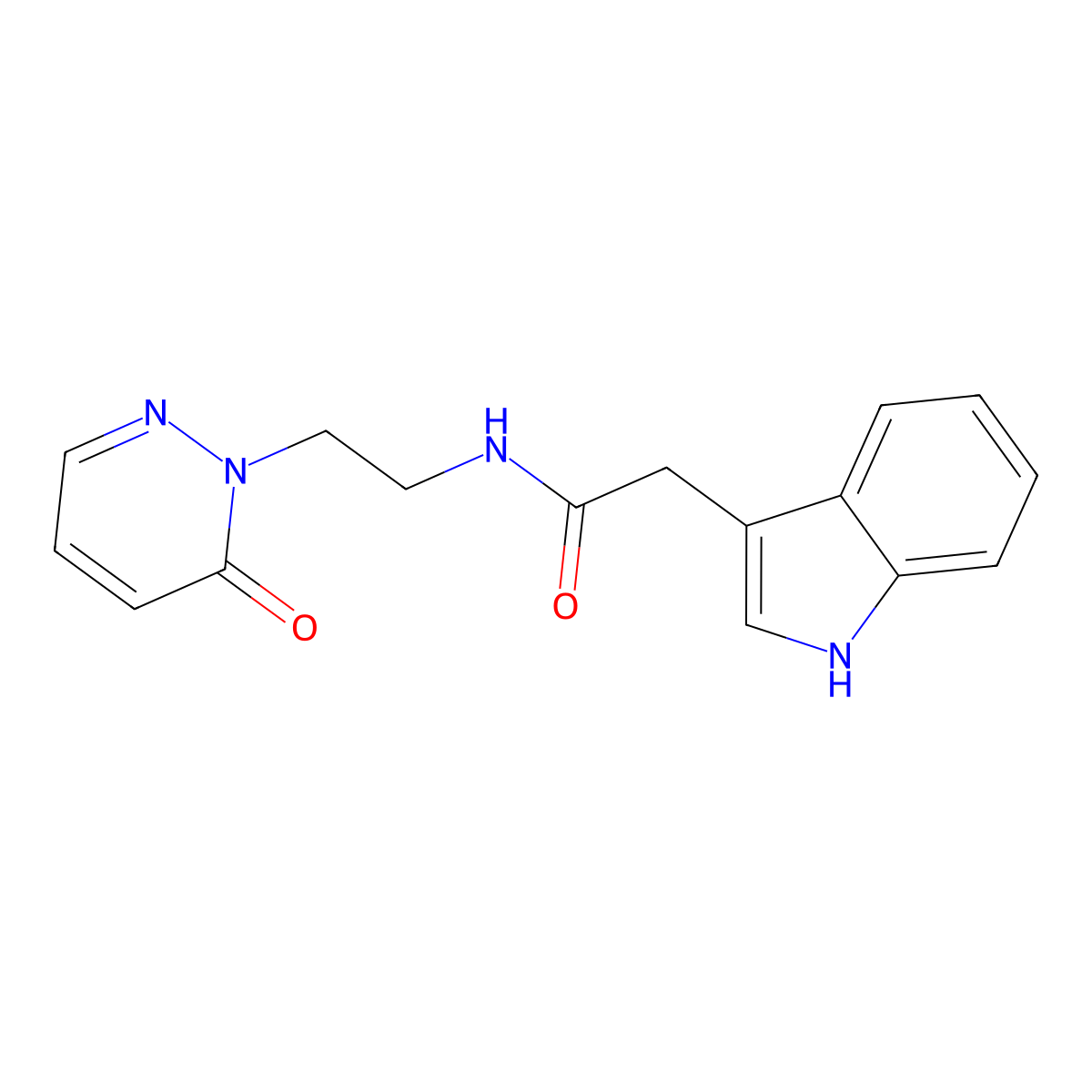 2-(1H-indol-3-yl)-N-(2-(6-oxopyridazin-1(6H)-yl)ethyl)acetamide molecular structure, CAS 1209323-62-5