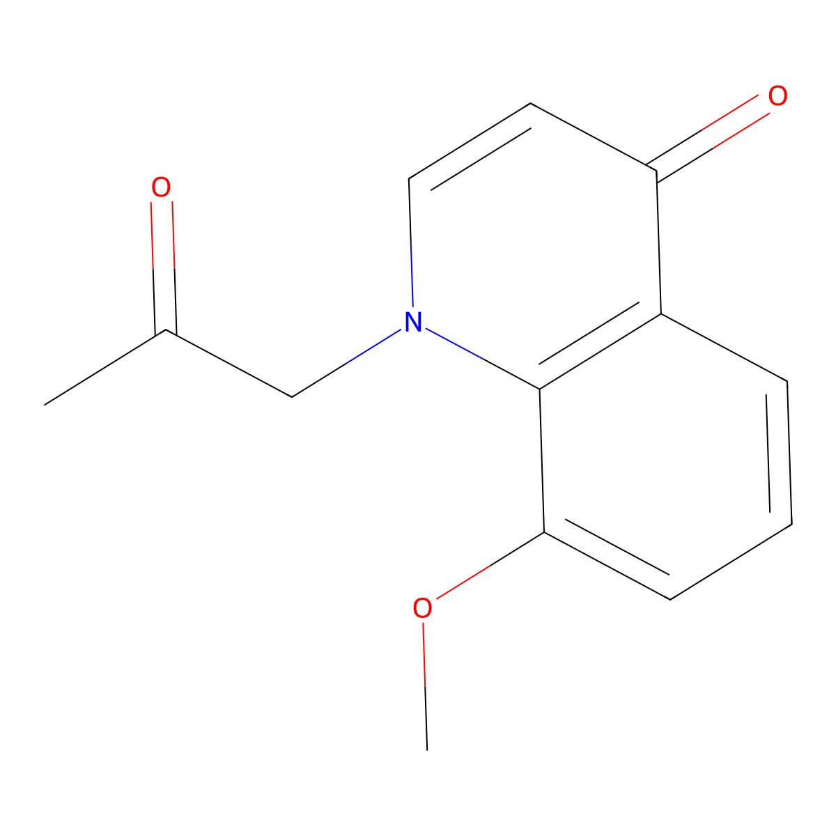 8-Methoxy-1-(2-oxopropyl)quinolin-4(1H)-one molecular structure, CAS 1209326-62-4