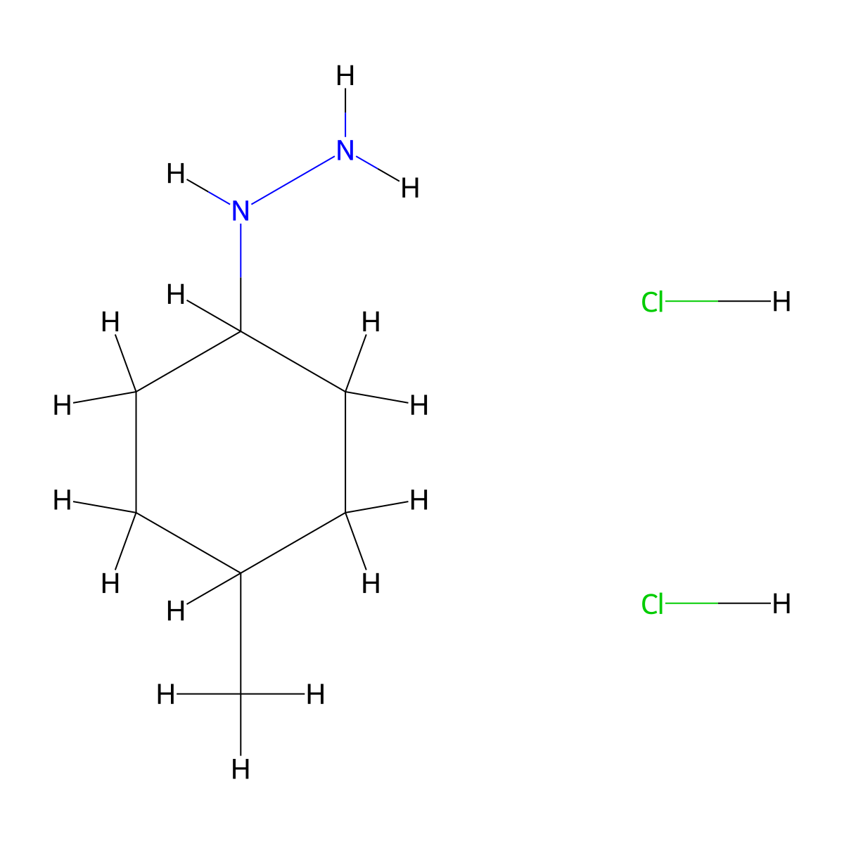 (4-Methylcyclohexyl)hydrazine dihydrochloride molecular structure, CAS 1209337-77-8