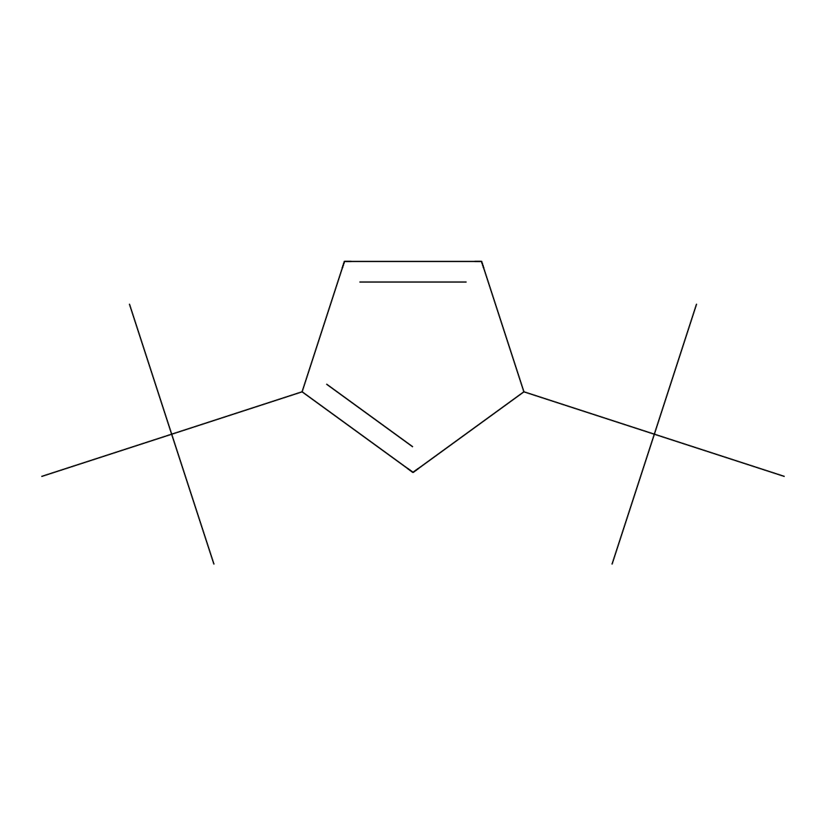 Di-tert-butylcyclopentadiene molecular structure, CAS 120937-44-2