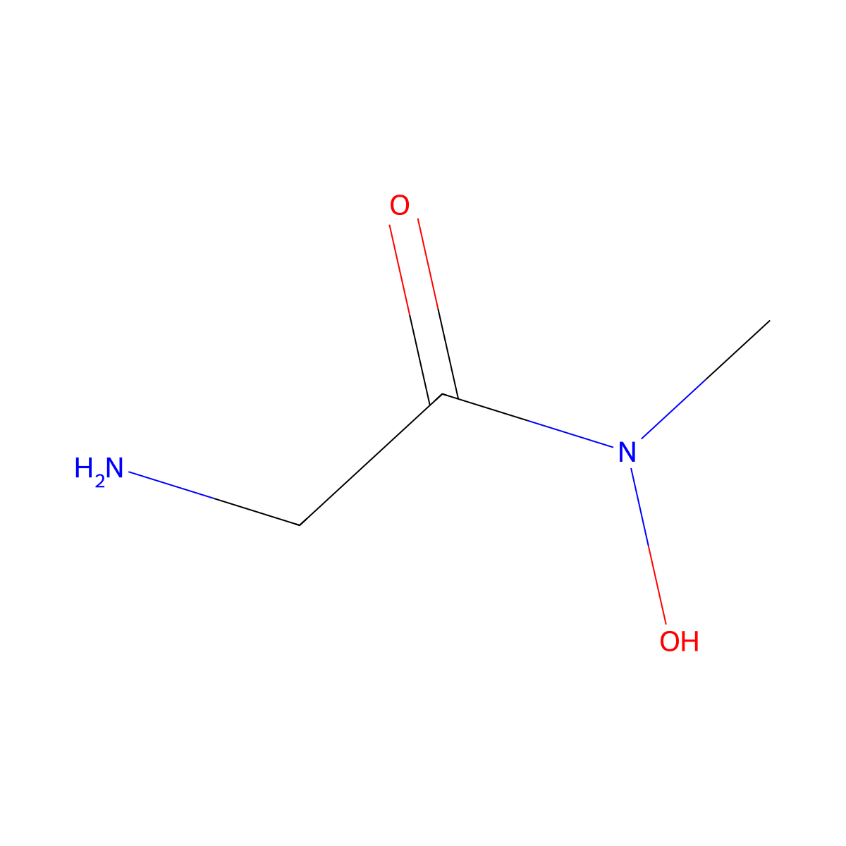 2-amino-N-hydroxy-N-methylacetamide molecular structure, CAS 120939-73-3