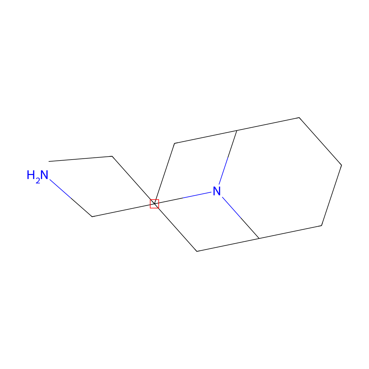{9-Propyl-9-azabicyclo[3.3.1]nonan-3-yl}methanamine molecular structure, CAS 1209393-35-0
