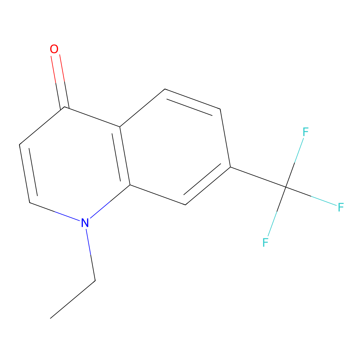 1-Ethyl-7-(trifluoromethyl)quinolin-4(1H)-one molecular structure, CAS 1209432-17-6