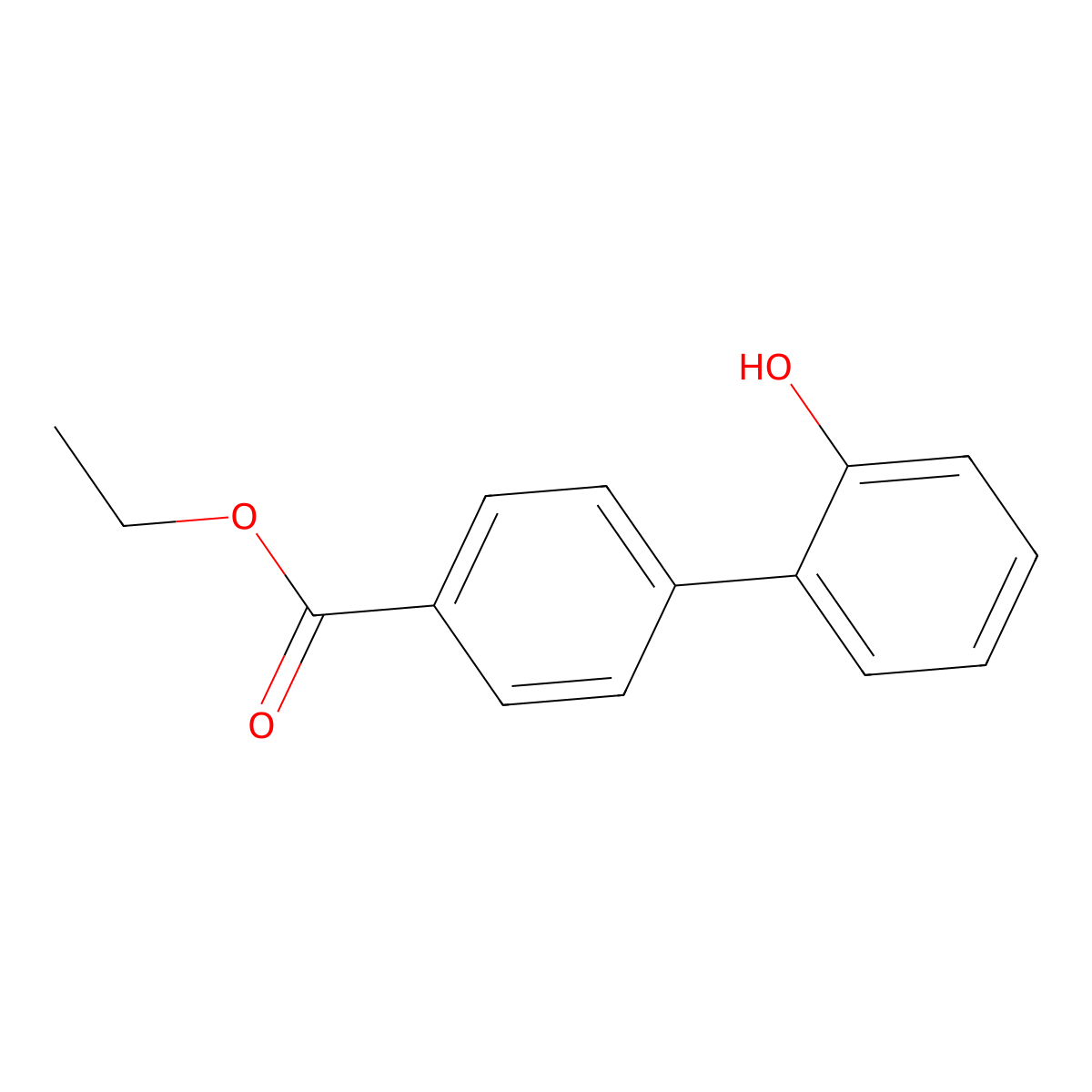 2-(4-Ethoxycarbonylphenyl)phenol molecular structure, CAS 1209444-83-6