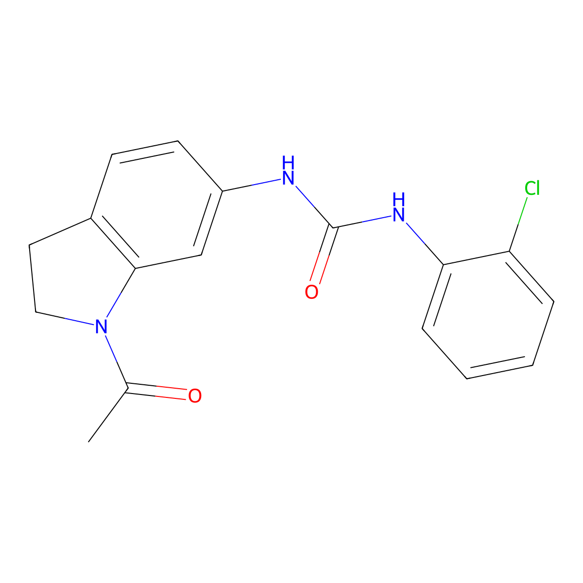 1-(1-Acetylindolin-6-yl)-3-(2-chlorophenyl)urea molecular structure, CAS 1209451-01-3
