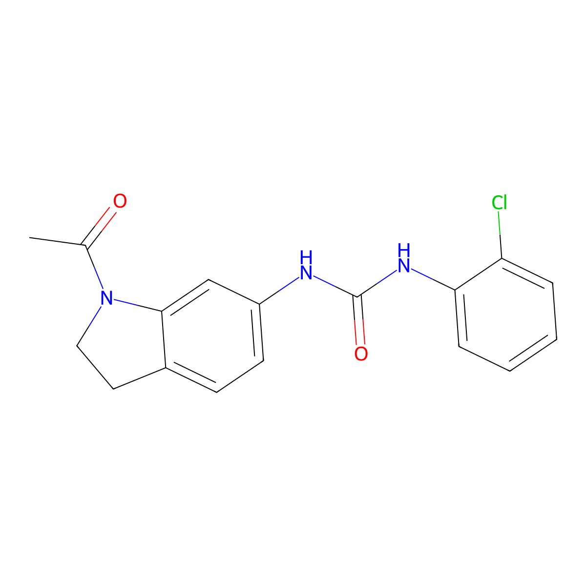 1-(1-Acetylindolin-6-yl)-3-(2-chlorophenyl)urea molecular structure, CAS 1209451-01-3