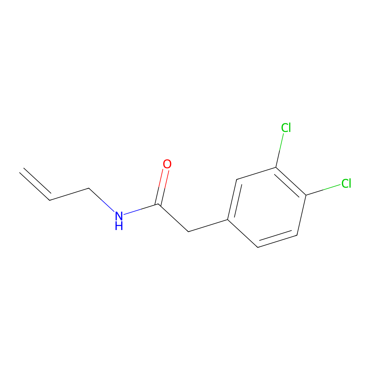 3,4-Dichloro-N-2-propen-1-ylbenzeneacetamide molecular structure, CAS 1209452-93-6