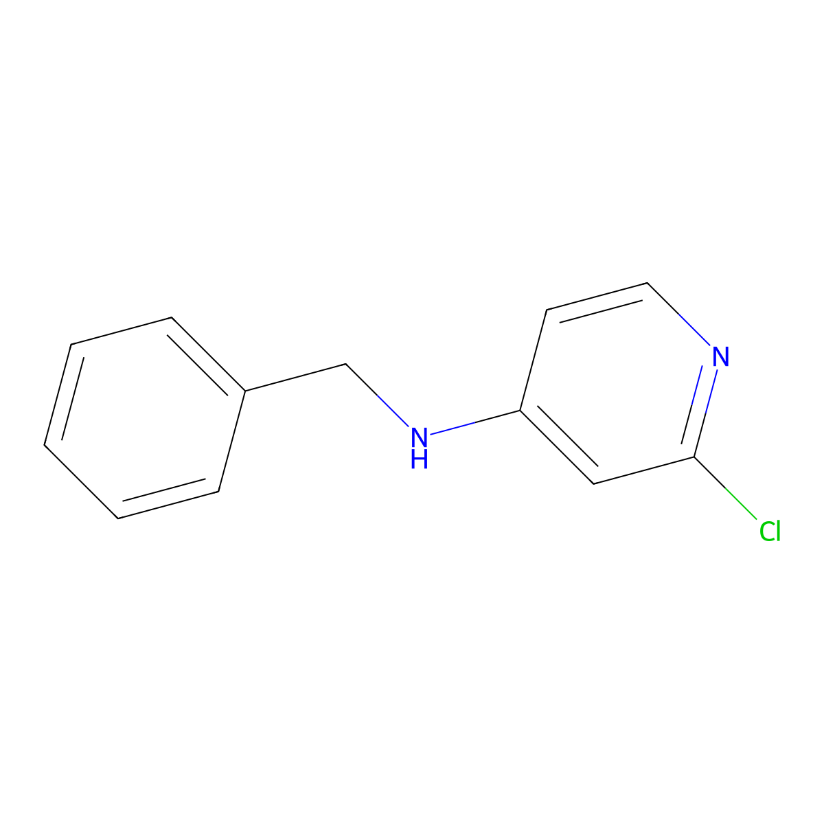 N-Benzyl-2-chloropyridin-4-amine molecular structure, CAS 1209457-83-9