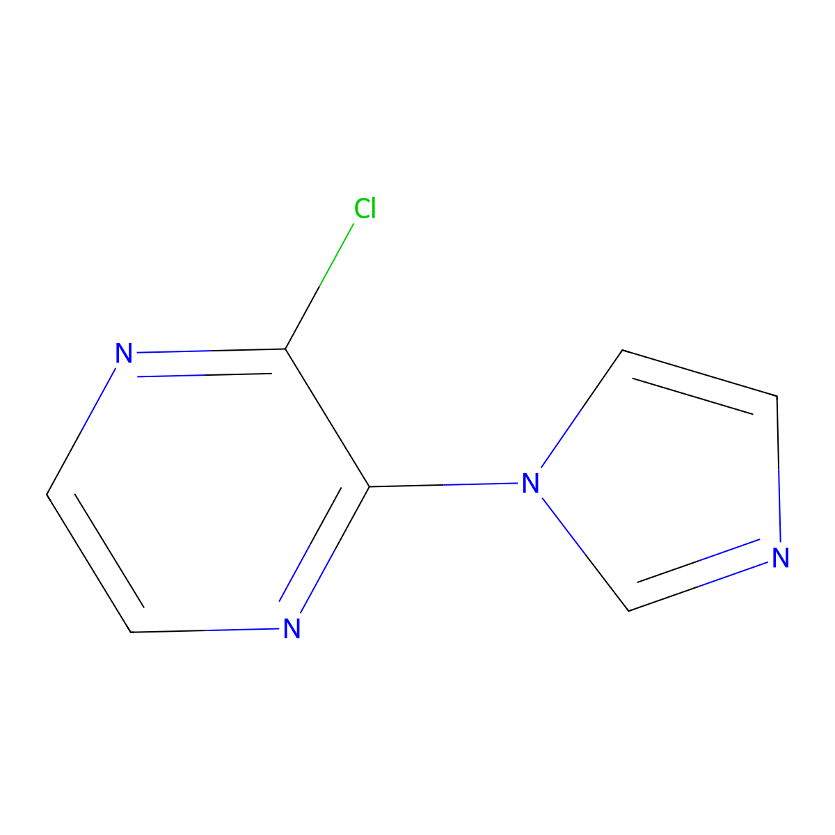 2-Chloro-3-(1H-imidazol-1-YL)pyrazine molecular structure, CAS 1209457-96-4