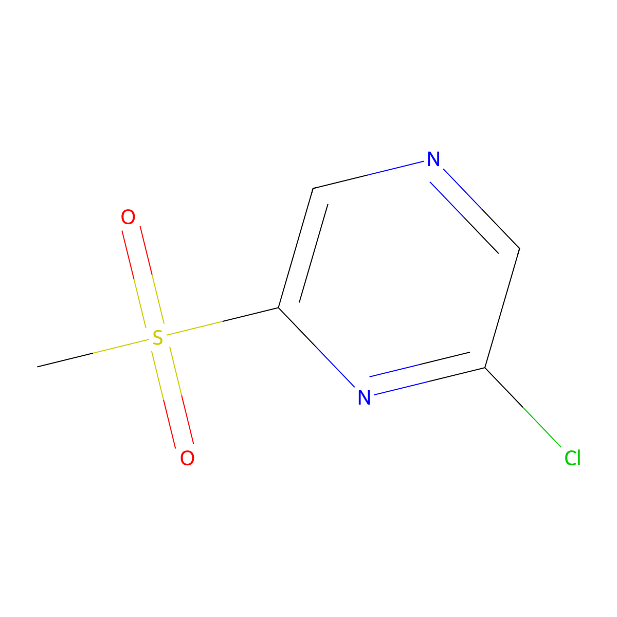 2-Chloro-6-methanesulfonylpyrazine molecular structure, CAS 1209458-02-5