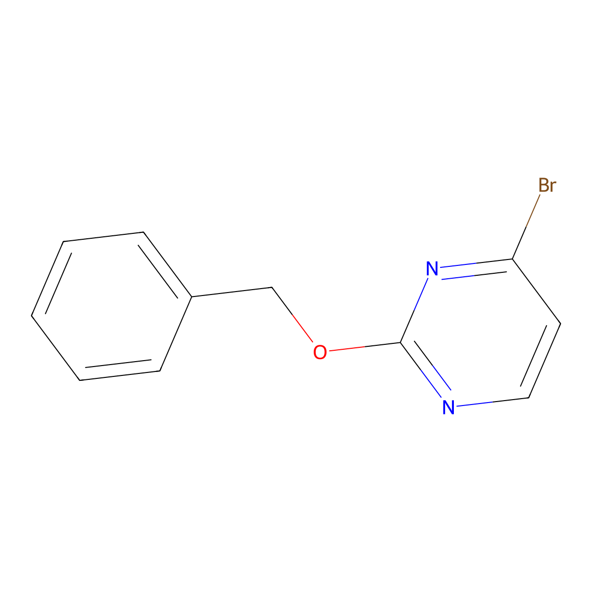 2-(Benzyloxy)-4-bromopyrimidine molecular structure, CAS 1209458-18-3