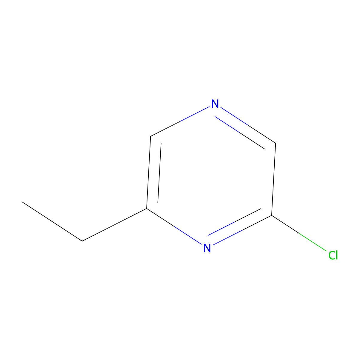 2-Chloro-6-ethylpyrazine molecular structure, CAS 1209458-23-0
