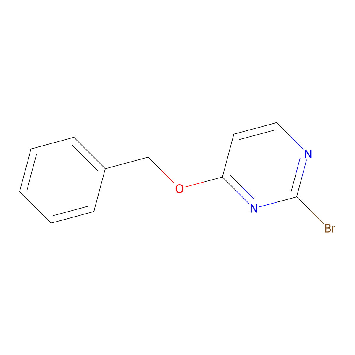 4-(Benzyloxy)-2-bromopyrimidine molecular structure, CAS 1209458-37-6