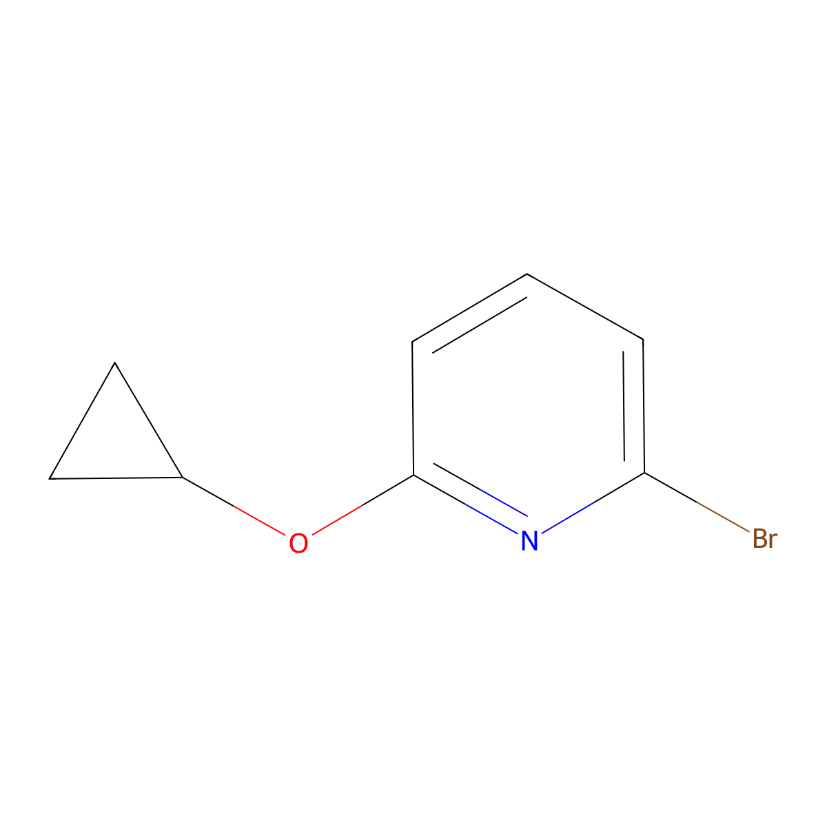 2-Bromo-6-cyclopropoxypyridine molecular structure, CAS 1209458-63-8