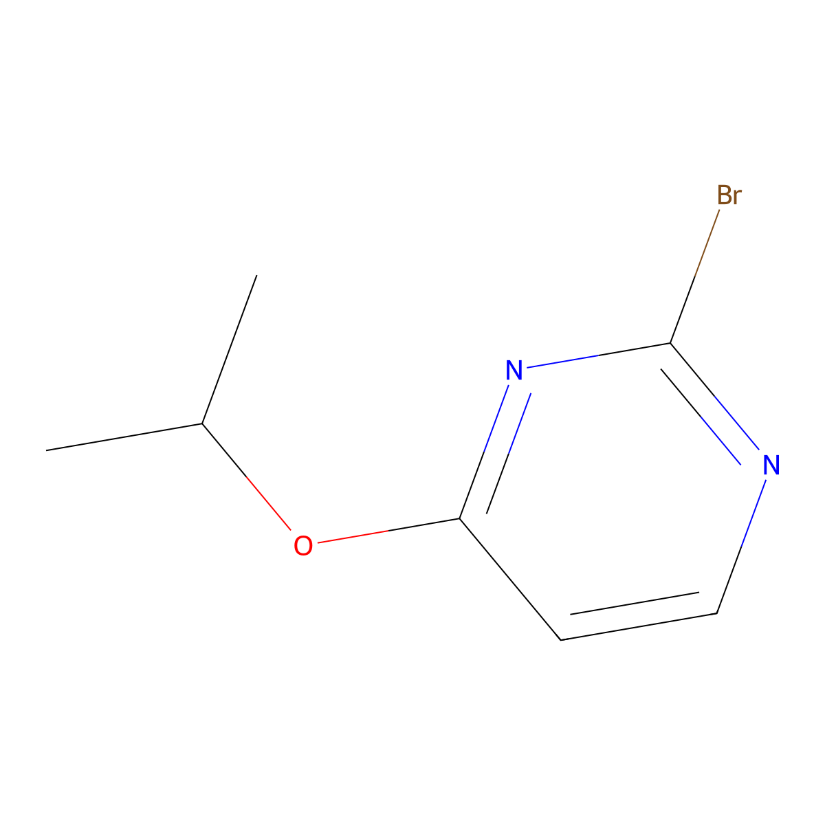 2-Bromo-4-isopropoxypyrimidine molecular structure, CAS 1209459-08-4