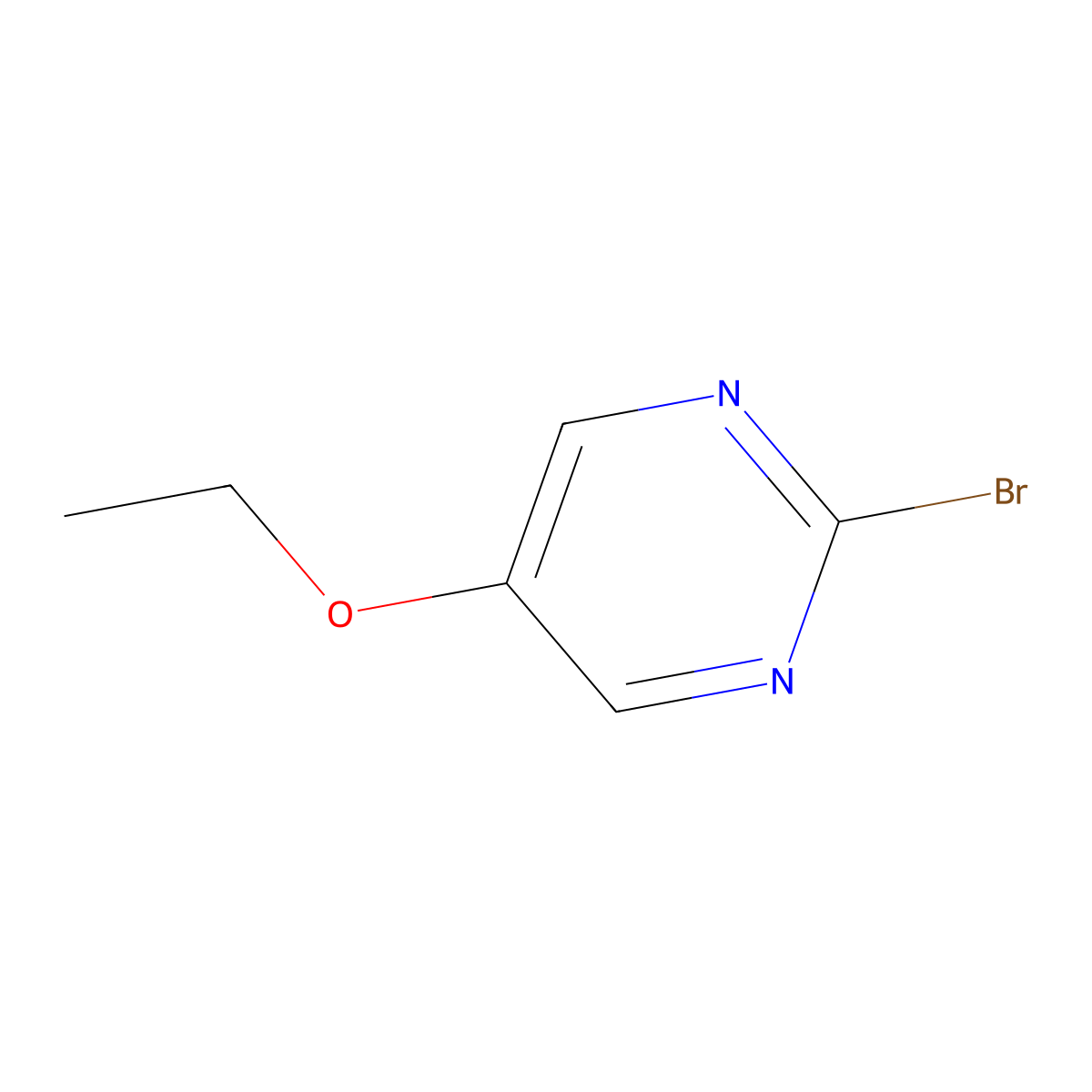 2-Bromo-5-ethoxypyrimidine molecular structure, CAS 1209459-25-5