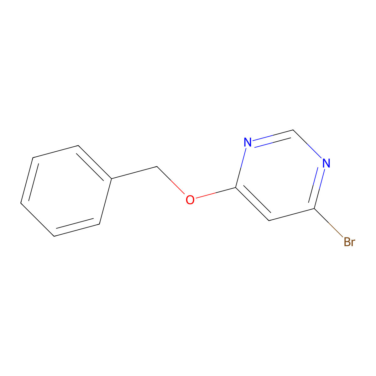 4-(Benzyloxy)-6-bromopyrimidine molecular structure, CAS 1209459-29-9