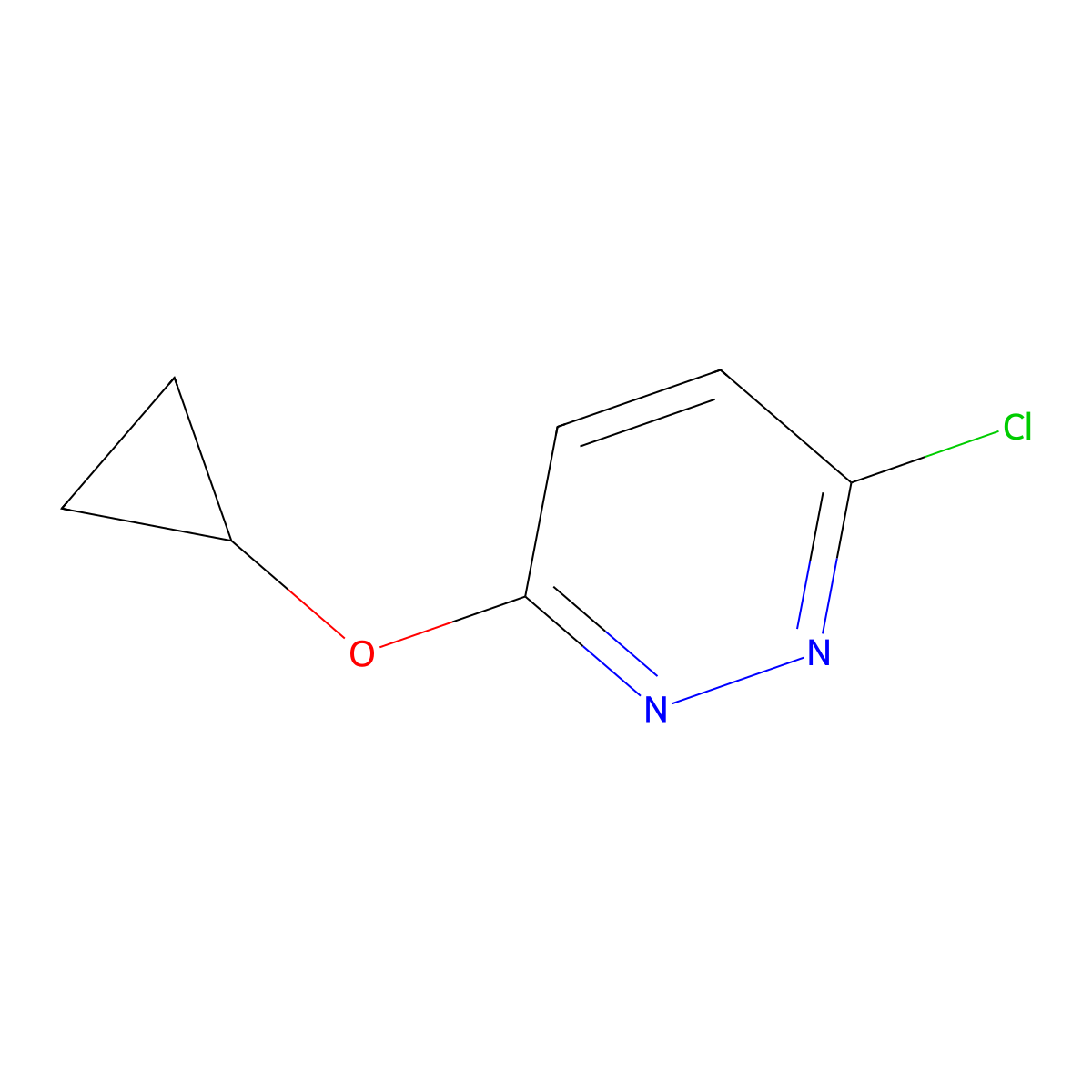 3-Chloro-6-cyclopropoxypyridazine molecular structure, CAS 1209459-55-1