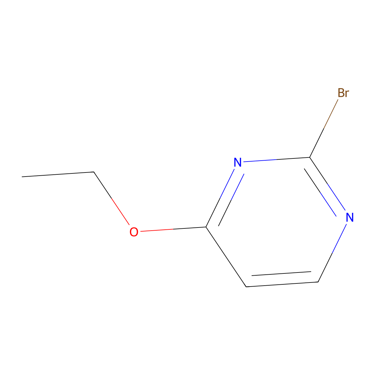 2-Bromo-4-ethoxypyrimidine molecular structure, CAS 1209459-72-2