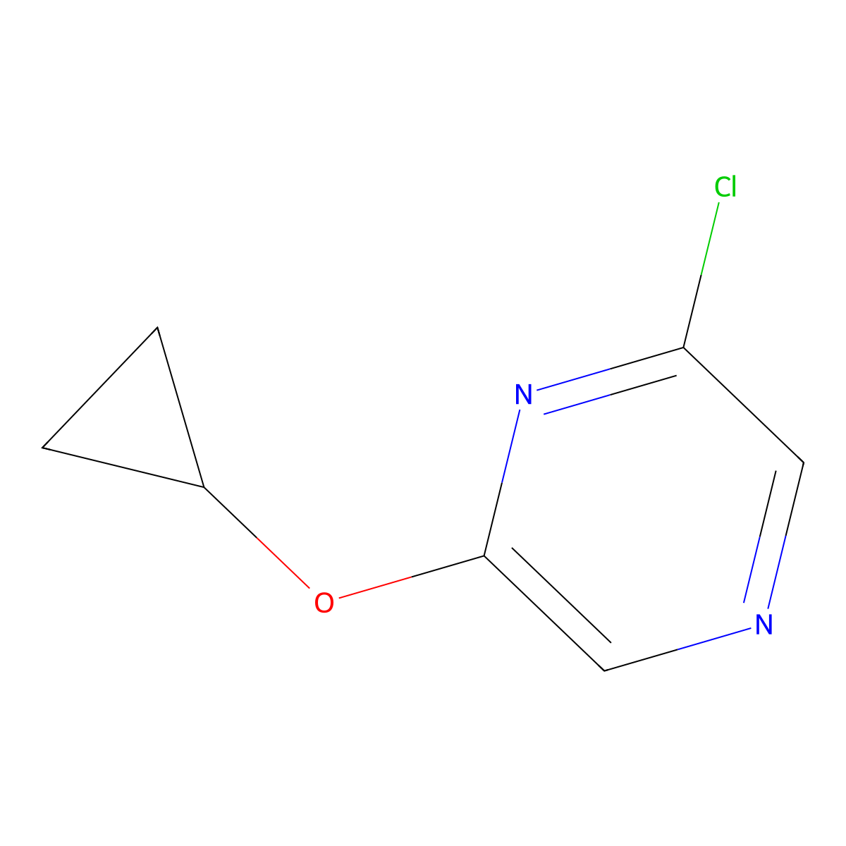 2-Chloro-6-cyclopropoxypyrazine molecular structure, CAS 1209459-91-5