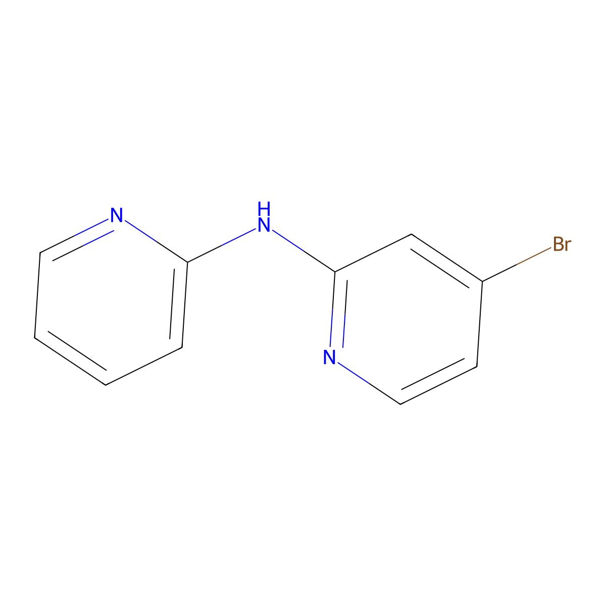 4-bromo-N-(pyridin-2-yl)pyridin-2-amine molecular structure, CAS 1209459-97-1