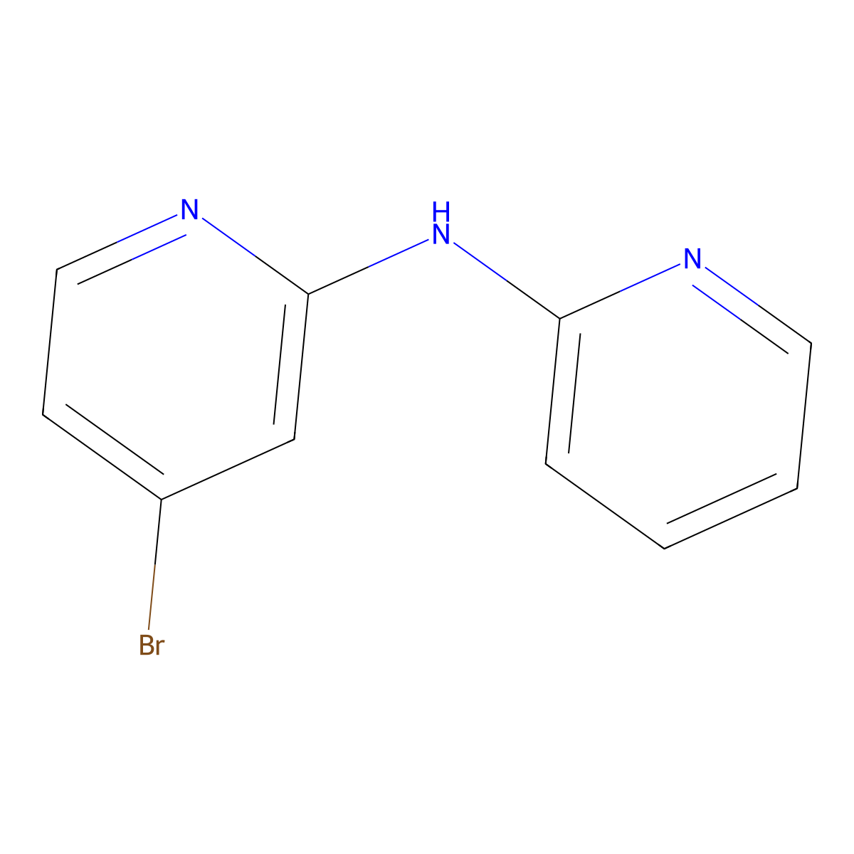 4-bromo-N-(pyridin-2-yl)pyridin-2-amine molecular structure, CAS 1209459-97-1