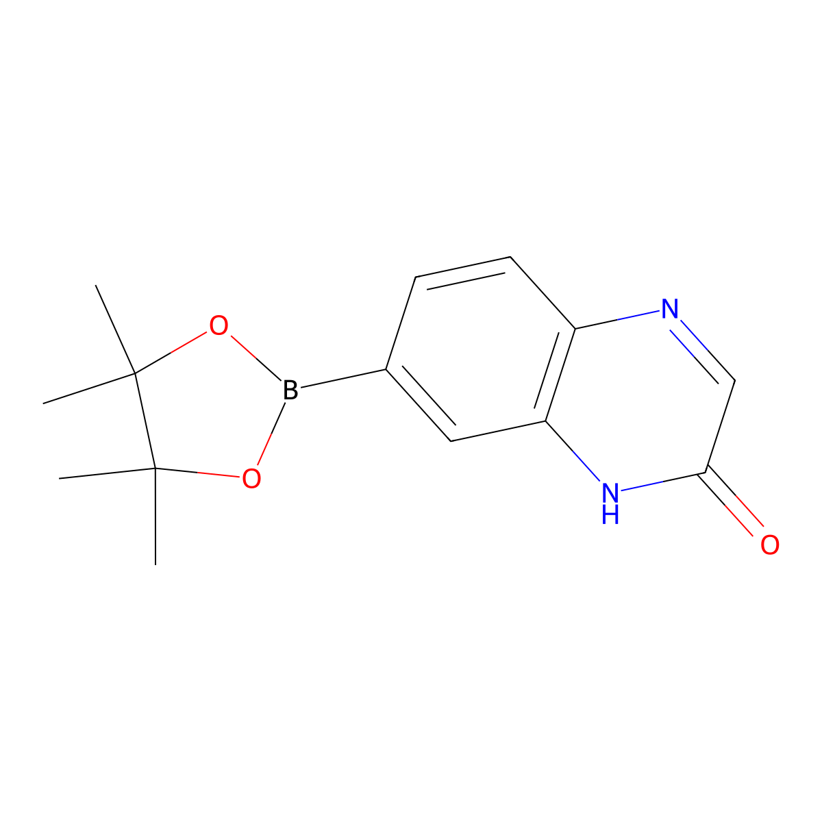 7-(4,4,5,5-Tetramethyl-1,3,2-dioxaborolan-2-yl)quinoxalin-2(1H)-one molecular structure, CAS 1209498-35-0
