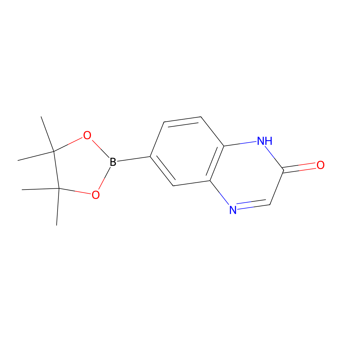 6-(4,4,5,5-Tetramethyl-1,3,2-dioxaborolan-2-YL)quinoxalin-2-OL molecular structure, CAS 1209498-40-7