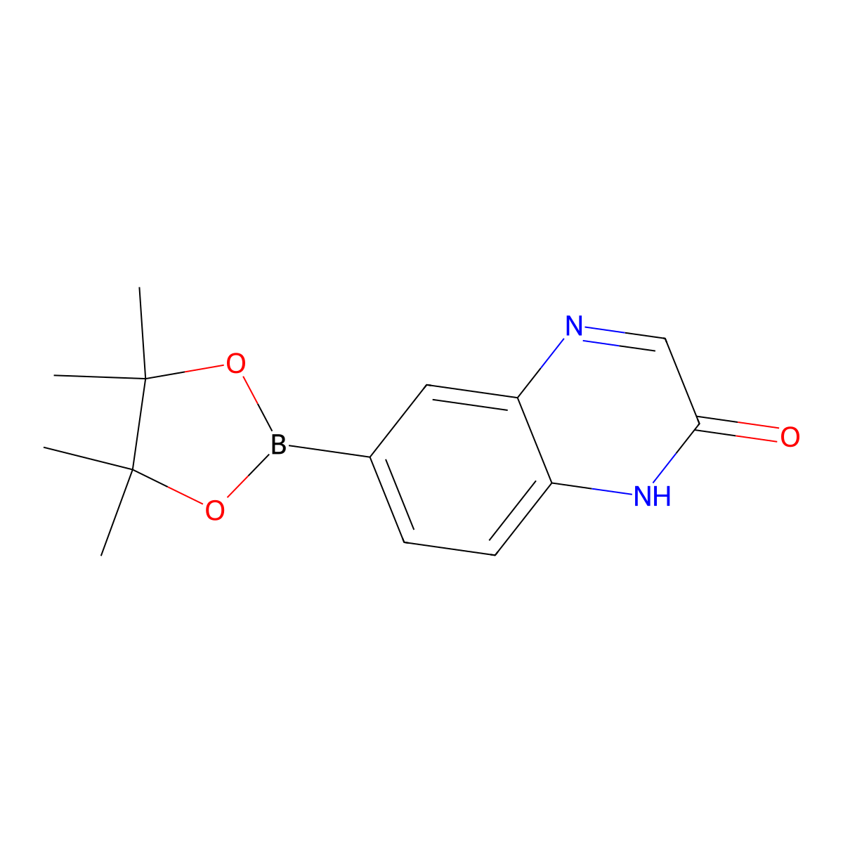 6-(4,4,5,5-Tetramethyl-1,3,2-dioxaborolan-2-YL)quinoxalin-2-OL molecular structure, CAS 1209498-40-7