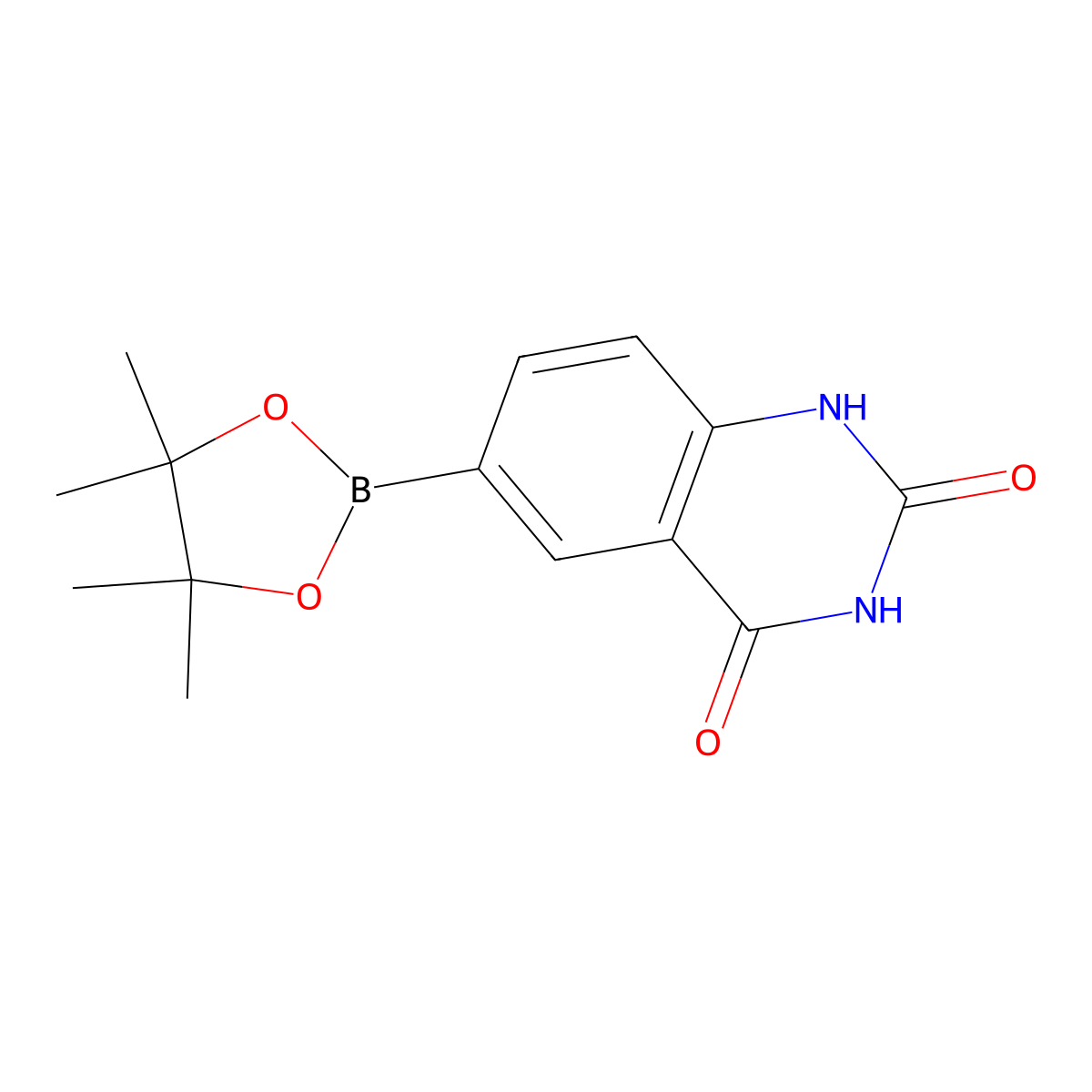 6-(4,4,5,5-Tetramethyl-1,3,2-dioxaborolan-2-YL)quinazoline-2,4-diol molecular structure, CAS 1209498-42-9