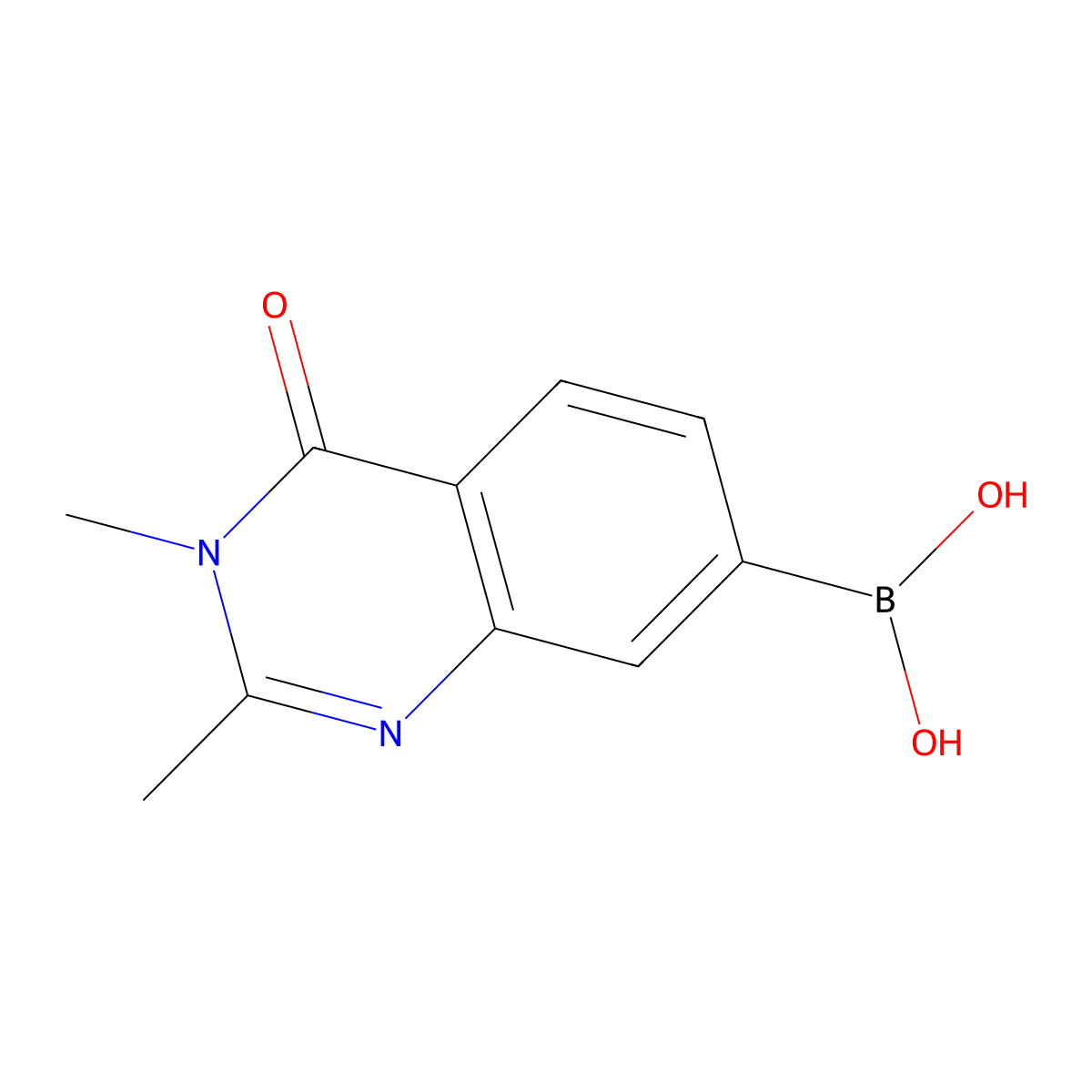 2,3-Dimethyl-4-oxo-3,4-dihydroquinazolin-7-ylboronic acid molecular structure, CAS 1209498-52-1