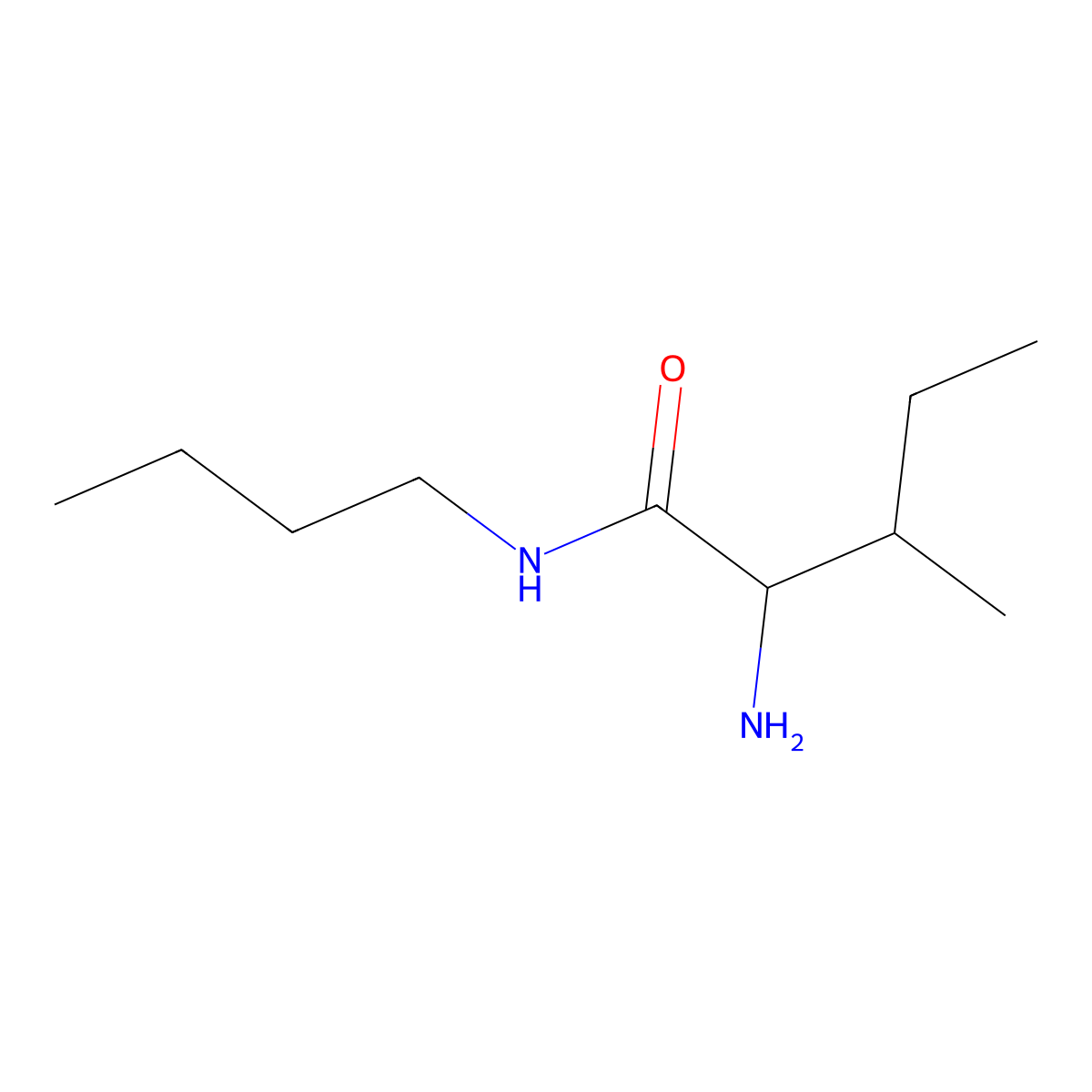 (2S,3S)-2-Amino-N-butyl-3-methylpentanamide molecular structure, CAS 120952-68-3